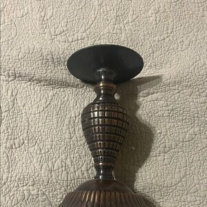 Vintage Bronze Candle Holder